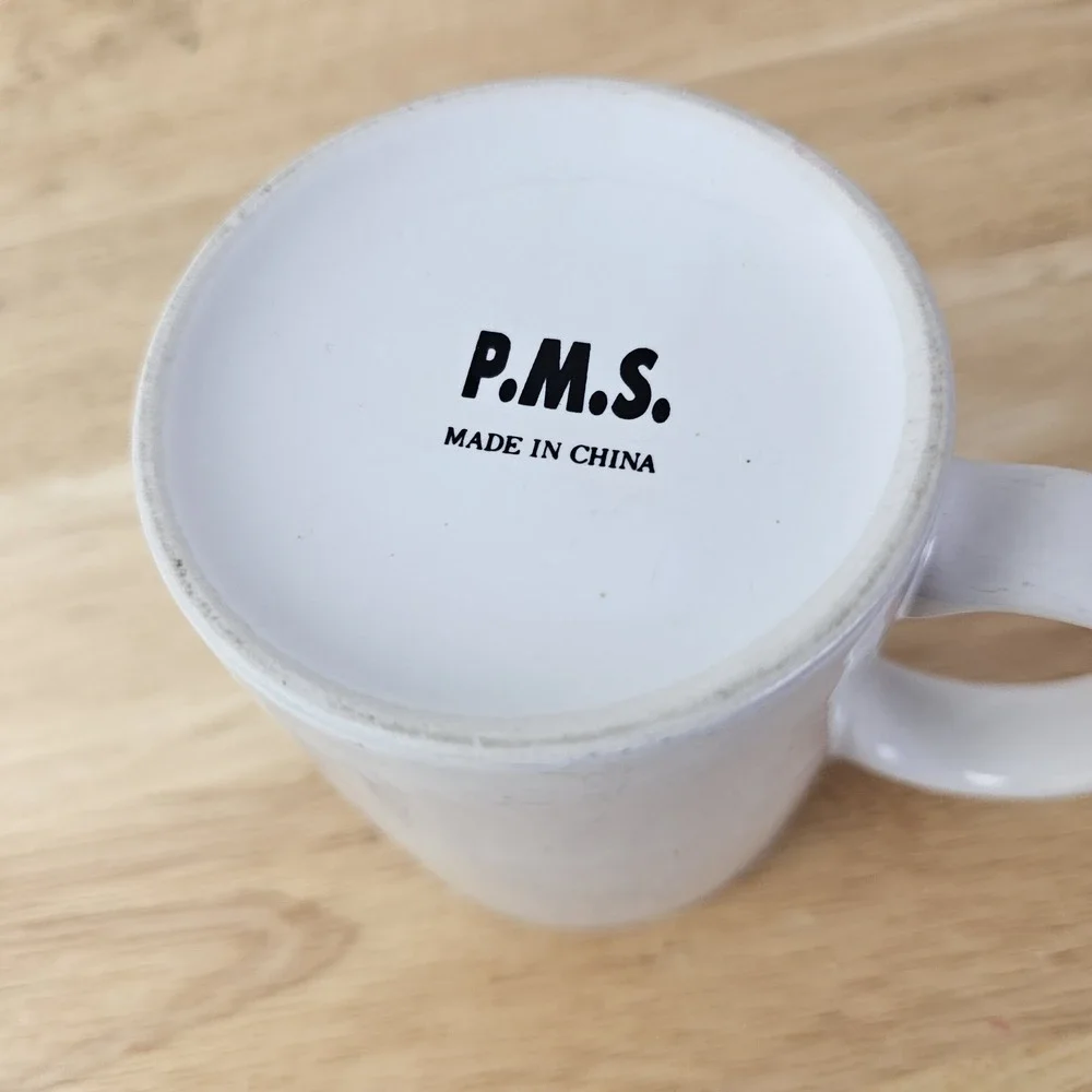P.M.S. Funny Coffee Tea Mug Womens Perimenopause Menopause Gift Putting Up With‎